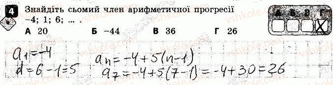 фото задание 4 - варіант 1 - контрольна робота № 4. числові послідовності - контрольні роботи