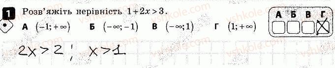фото задание 1 - варіант 1 - самостійна робота № 2. лінійні нерівності - самостійні роботи