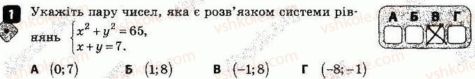 фото задание 1 - варіант 2 - самостійна робота № 7. система рівнянь з двома змінними - самостійні роботи