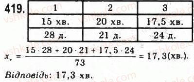 фото задание 419 - § 9. елементи математичної статистики - розділ 4. елементи прикладної математики
