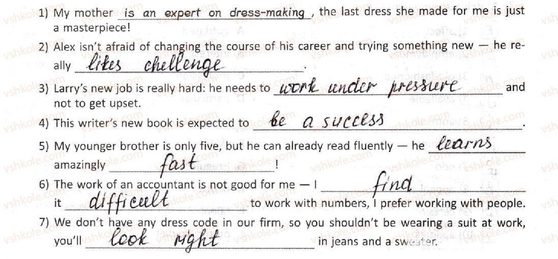 фото задание 5 - lesson 2. career choices - unit 2. what’s your choice?