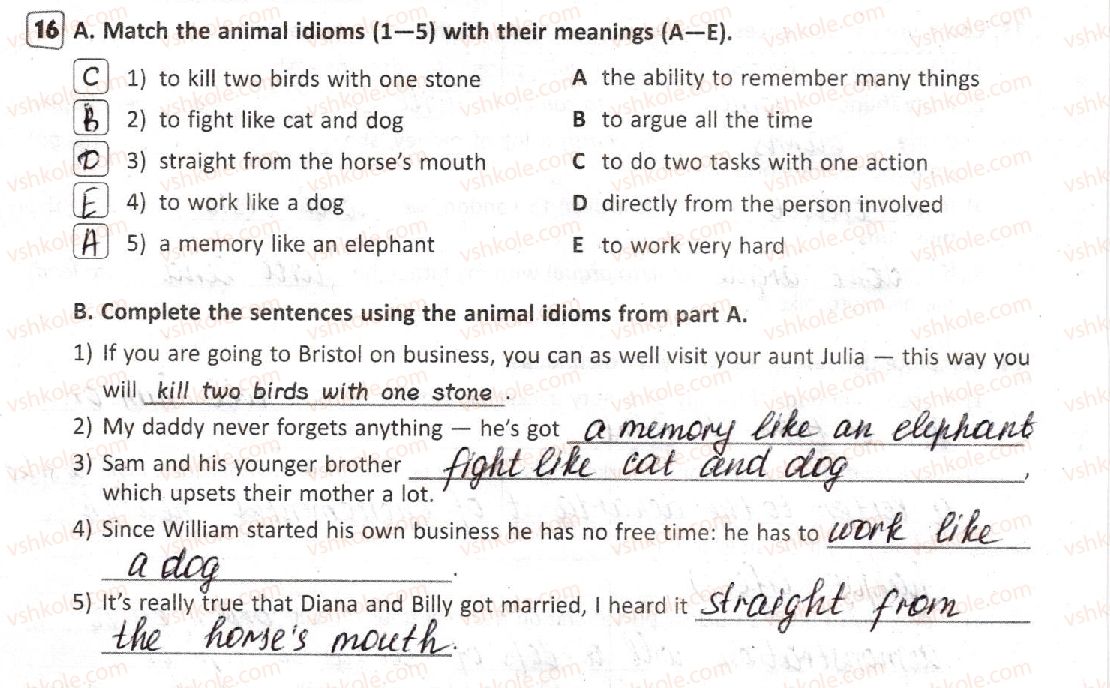 фото задание 16 - lesson 2. nature and the environment - unit 3. what’s your knowledge?
