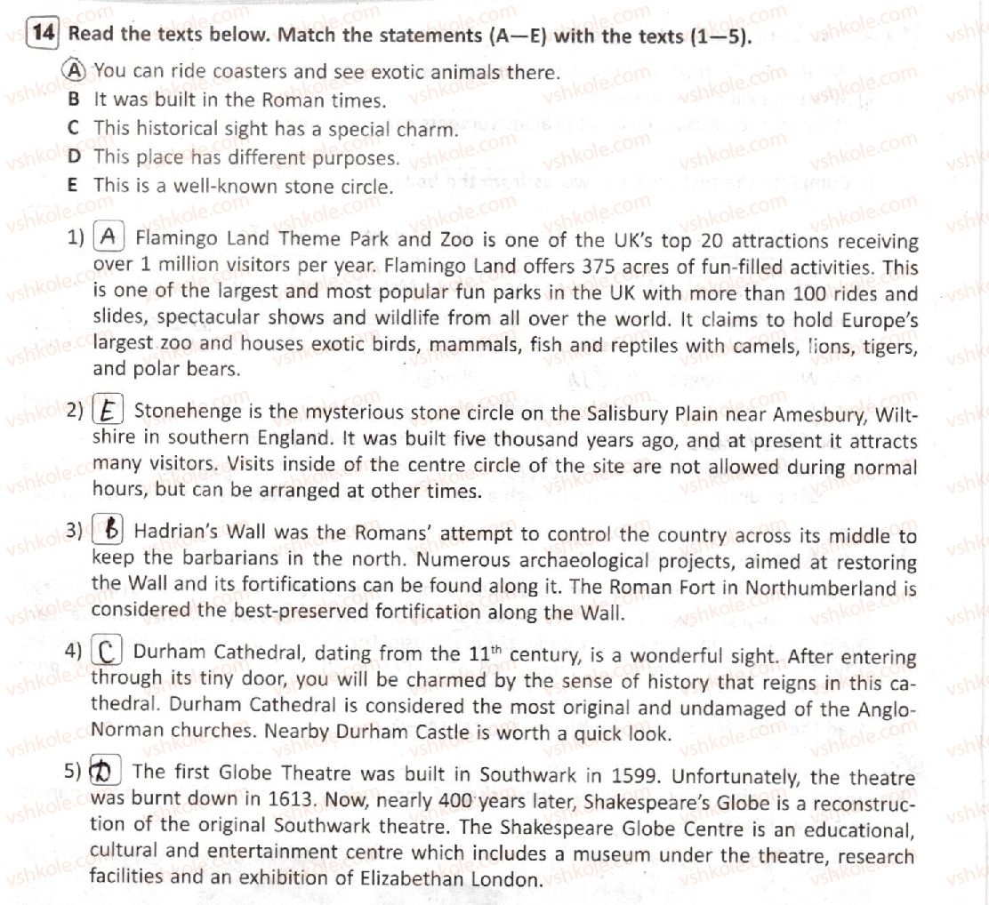 фото задание 14 - lesson 1. the uk today - unit 4. why not take a closer look?