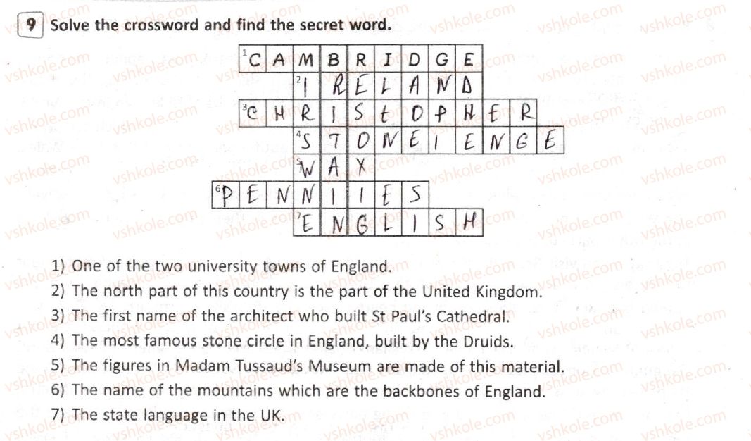 фото задание 9 - lesson 2. cities of the uk - unit 4. why not take a closer look?