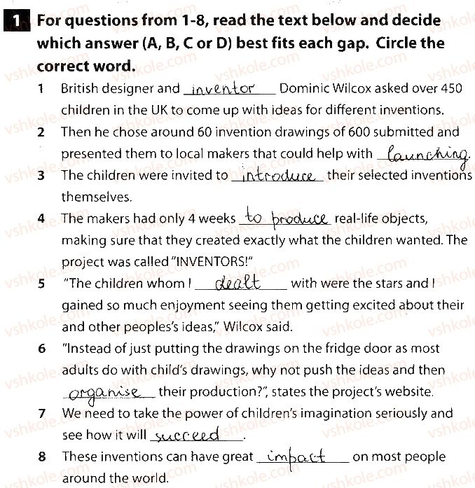 фото задание 1 - test 1. inventions and discoveries - unit 3. what's your knowledge?