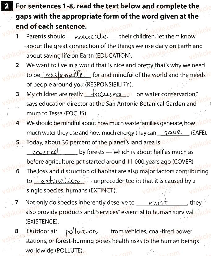фото задание 2 - test 2. nature and the environment - unit 3. what's your knowledge?