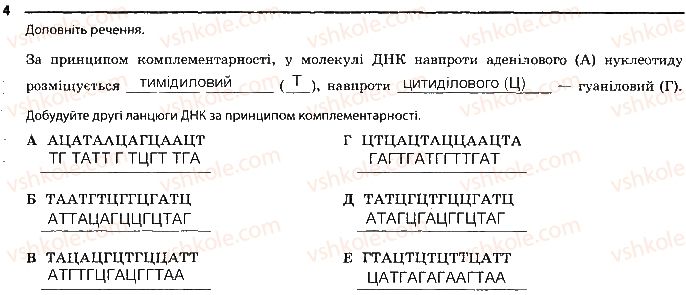 фото задание 4 - сторінка 12 - тема 1. хімічний склад клітини та біологічні молекули