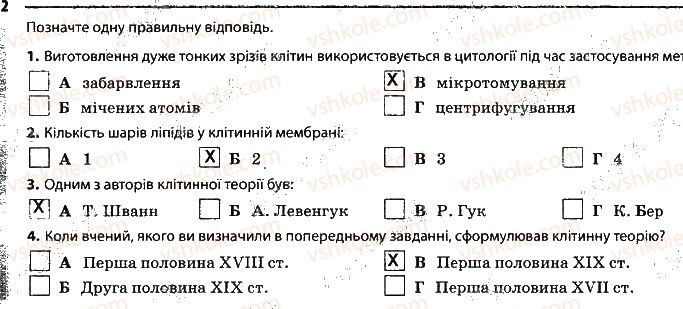 фото задание 2 - сторінка 14 - тема 2. структура клітини