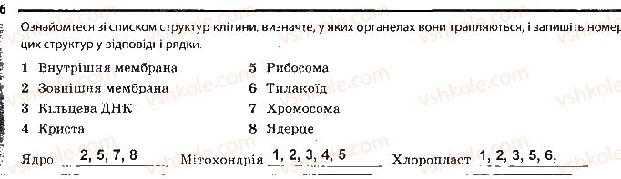 фото задание 6 - сторінка 17 - тема 2. структура клітини