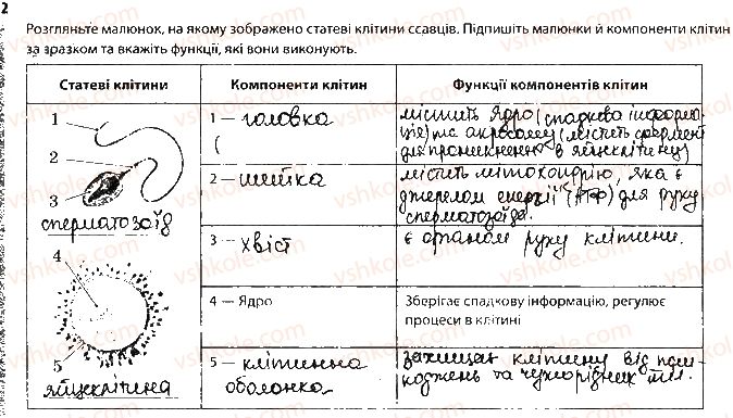фото задание 2 - сторінка 30 - тема 4. збереження та ріалізація спадкової інформації