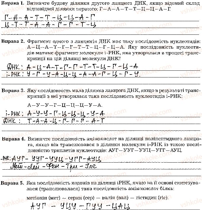 фото задание стр54 - тема 4. збереження та реалізація спадкової інформації