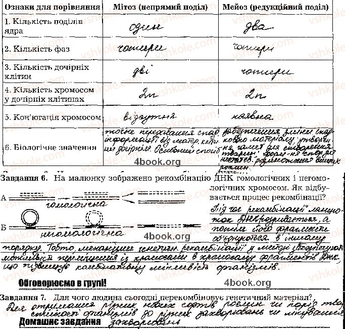 фото задание стр60 - тема 4. збереження та реалізація спадкової інформації