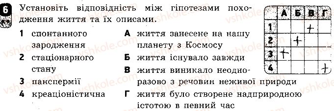 фото задание 6 - варіант 1 - самостійна робота 11. еволюція органічного світу - самостійні роботи