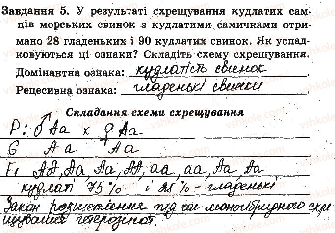 фото задание 5 - варіант 1 - практична робота № 3. складання схем схрещування - практичні роботи