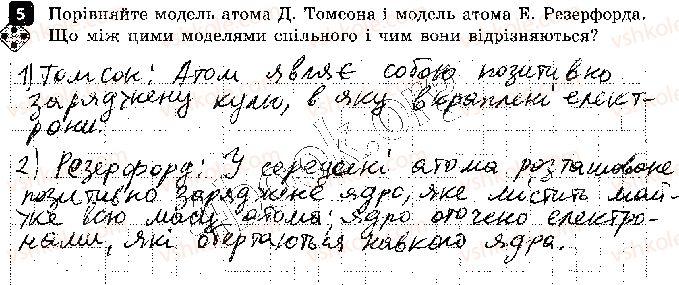 фото задание 5 - варіант 1 - контроль теоретичних знань 5. будова атома - контроль теоретичних знань