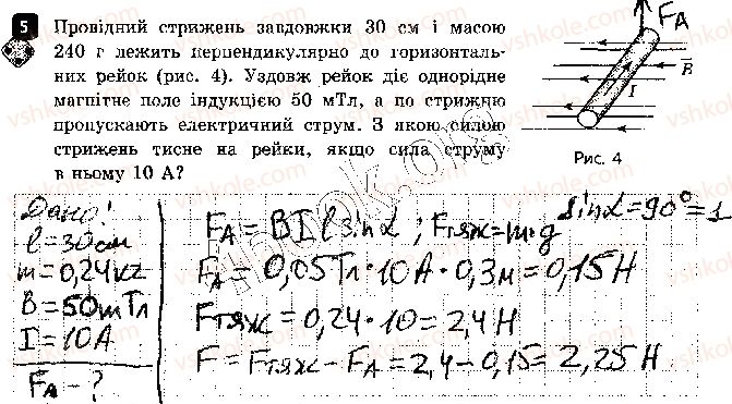 фото задание 5 - варіант 2 - контрольна робота 1. магнітне поле - контрольні роботи