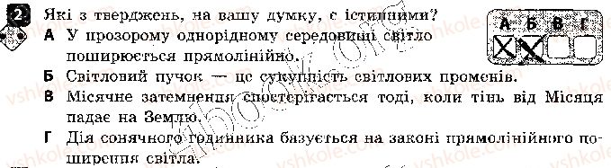 фото задание 2 - варіант 1 - самостійна робота 2. світлові явища - самостійні роботи
