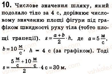 фото задание 10 - вправи - § 28. рівноприскорений прямолінійний рух - розділ 5. рух і взаємодія. закони збереження