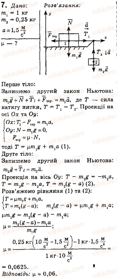 фото задание 7 - вправи - § 35. рух тіла під дією кількох сил - розділ 5. рух і взаємодія. закони збереження