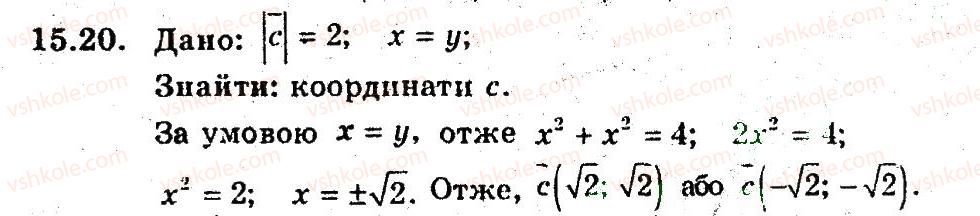 фото задание 20 - 15. координати вектора - § 5. вектори