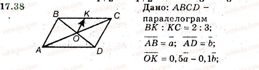 фото задание 38 - 17. множення вектора на число - § 5. вектори
