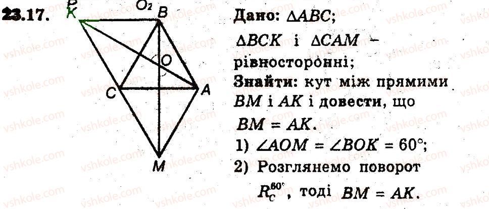 фото задание 17 - 23. поворот - § 6. перетворення фігур