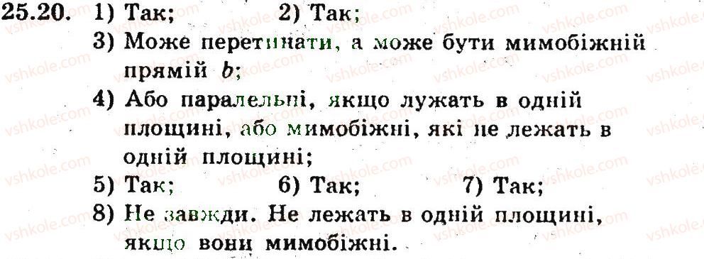 фото задание 20 - 25. прямі й площини у просторі - § 7. початкові відомості зі стереометрії