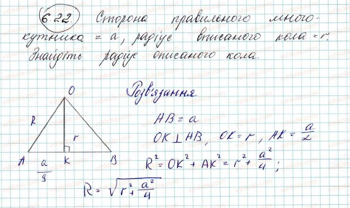 фото задание 22 - 6. правильні многокутники та їхні властивості - § 2. правильні многокутники