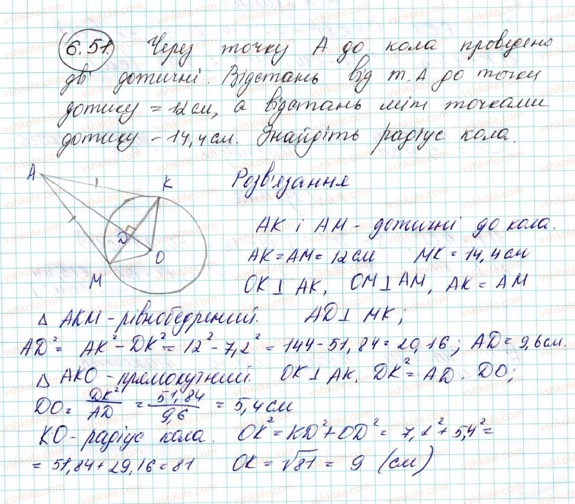 фото задание 51 - 6. правильні многокутники та їхні властивості - § 2. правильні многокутники