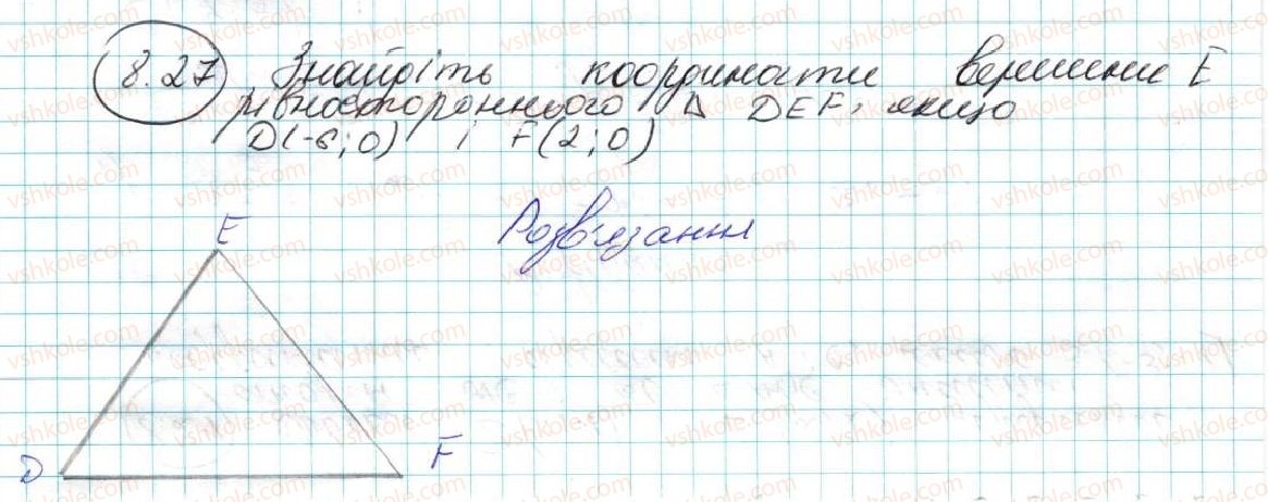 фото задание 27 - 8. відстань між двома точками із заданими координатами. координати середини відрізка - § 3. декартові координати на площині