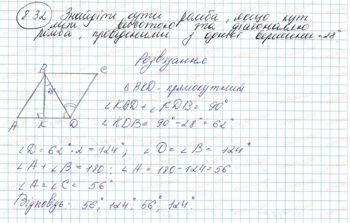 фото задание 32 - 8. відстань між двома точками із заданими координатами. координати середини відрізка - § 3. декартові координати на площині