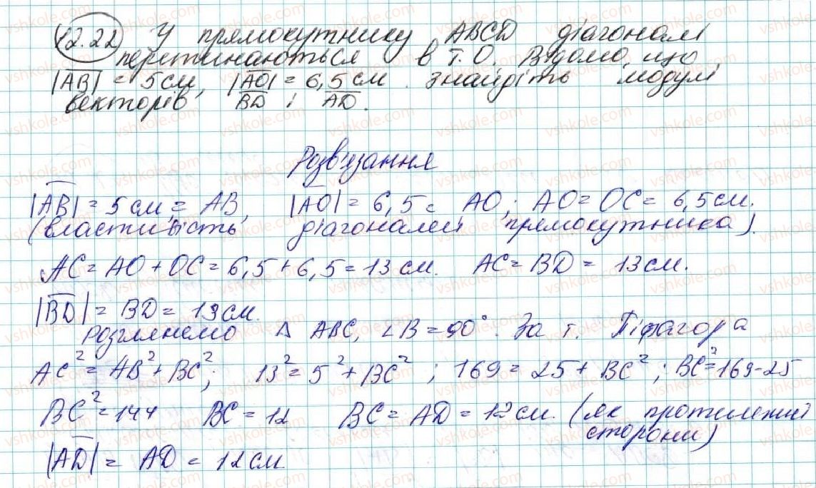 фото задание 22 - 12. поняття вектора - § 4. вектори