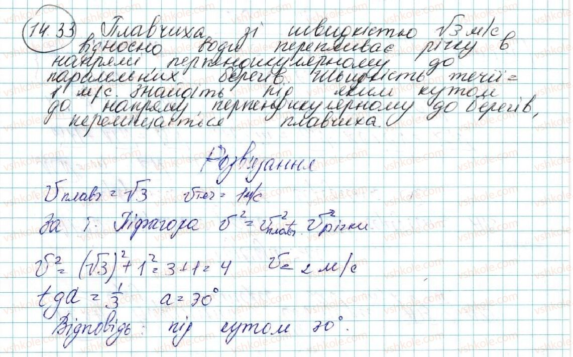 фото задание 33 - 14. додавання і віднімання векторів - § 4. вектори