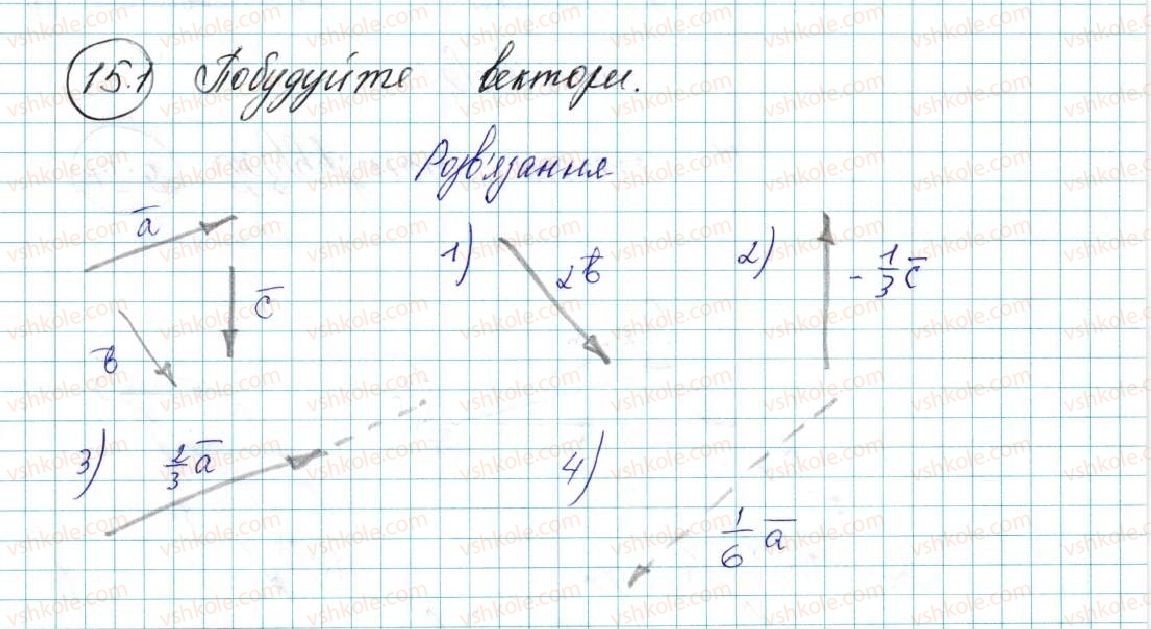фото задание 1 - 15. множення вектора на число - § 4. вектори