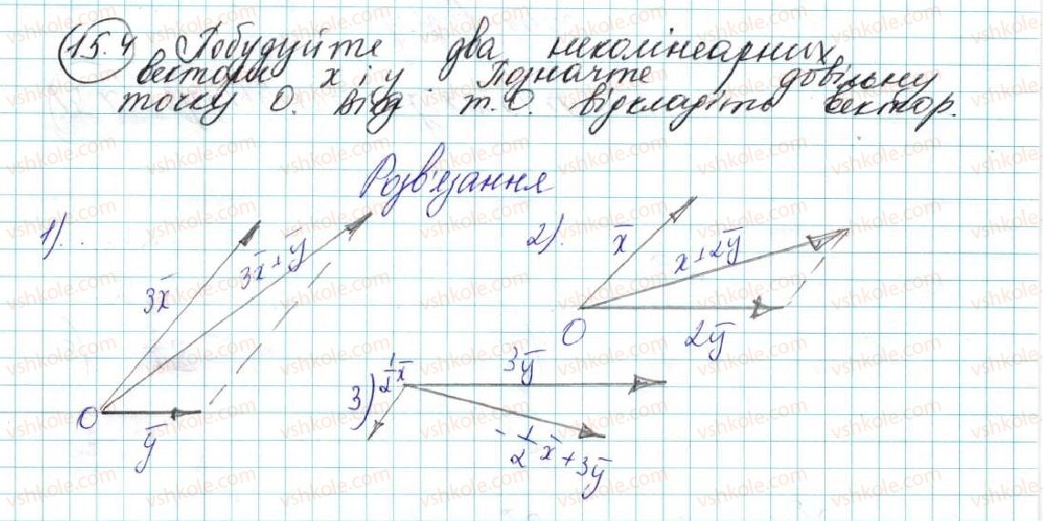 фото задание 4 - 15. множення вектора на число - § 4. вектори