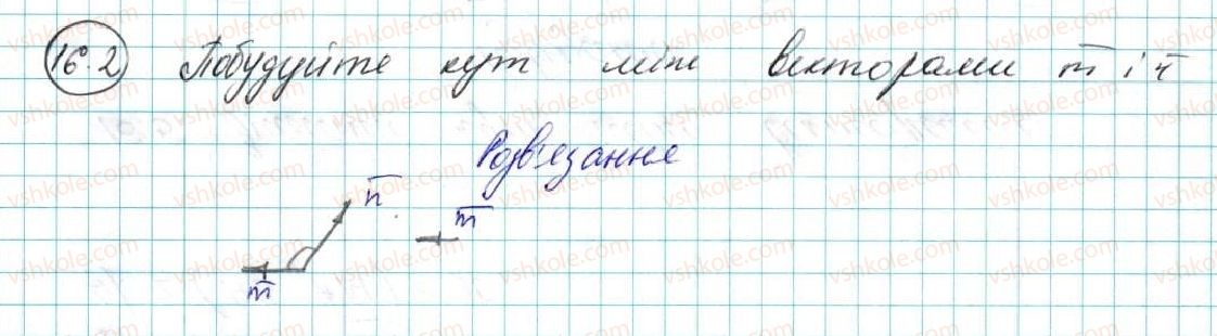 фото задание 2 - 16. скалярний добуток векторів - § 4. вектори