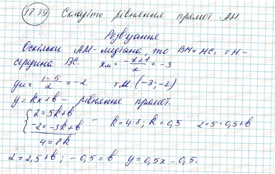 фото задание 39 - 18. осьова симетрія - § 5. геометричні перетворення
