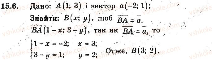 фото задание 6 - 15. координати вектора - § 5. вектори
