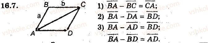 фото задание 7 - 16. додавання і віднімання векторів - § 5. вектори