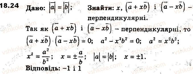 фото задание 24 - 18. скалярний добуток векторів - § 5. вектори