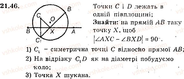 фото задание 46 - 21. осьова симетрія - § 6. перетворення фігур