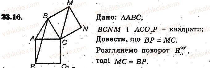 фото задание 16 - 23. поворот - § 6. перетворення фігур