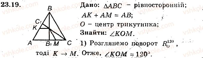 фото задание 19 - 23. поворот - § 6. перетворення фігур