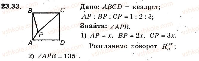 фото задание 33 - 23. поворот - § 6. перетворення фігур