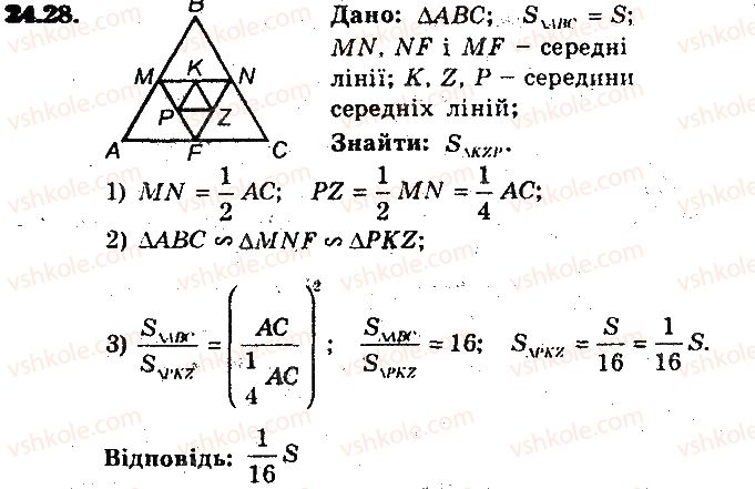фото задание 28 - 24. гомотетія. подібність фігур - § 6. перетворення фігур