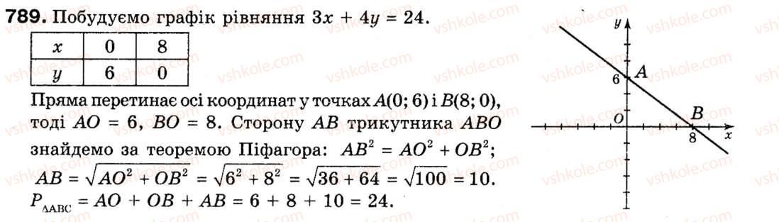 фото задание 789 - 19. гомотетія. подібність фігур - § 5. геометричні перетворення