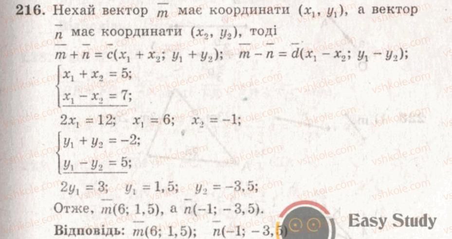 фото задание 216 - варіант 1 - тренувальні вправи