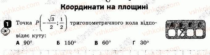 фото задание 1 - варіант 1 - контрольна робота № 1. координати на площині - контрольні роботи