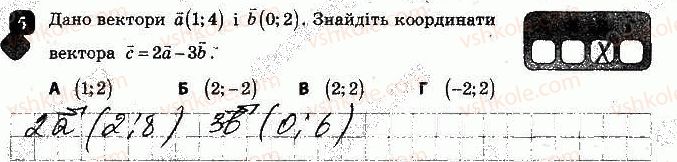 фото задание 4 - варіант 2 - контрольна робота № 2. вектори на площині - контрольні роботи
