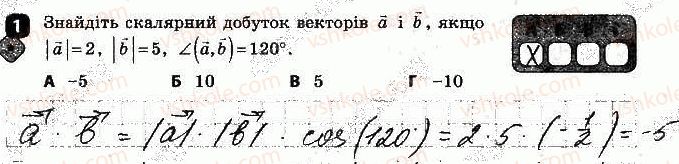 фото задание 1 - варіант 1 - самостійна робота № 5. скалярний добуток - самостійні роботи